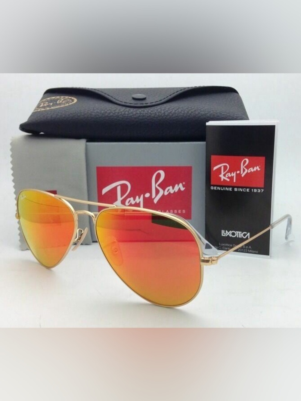 Authentic Rayban RB3025 Aviator Large Metal 58/14